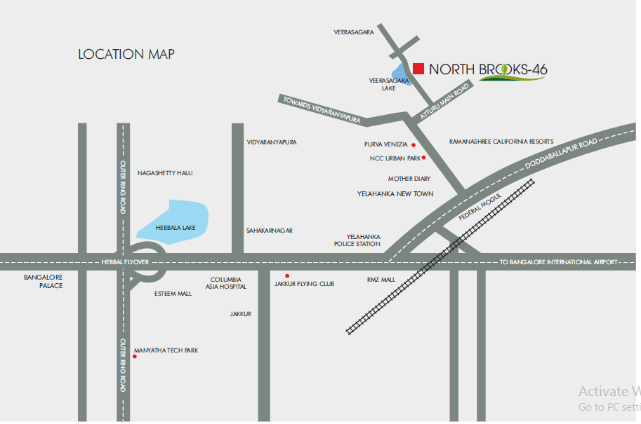 North Brooks 46 Location Map Image