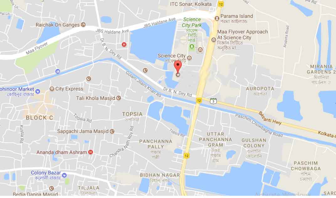 Trump Tower Kolkata Location Map Image