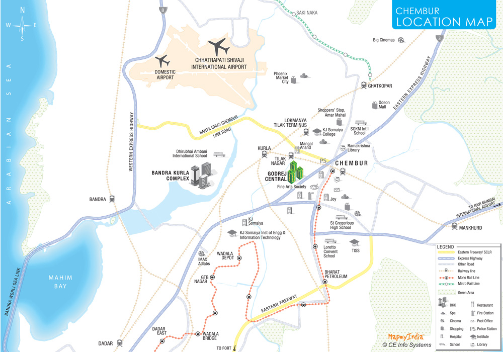 Godrej Central Location Map Image