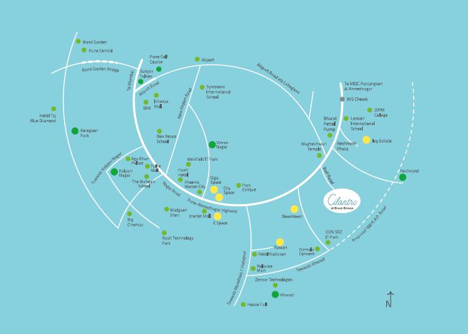 Kolte Patil Cilantro Location Map Image