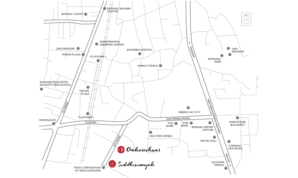 Triumph Siddhivinayak Location Map Image