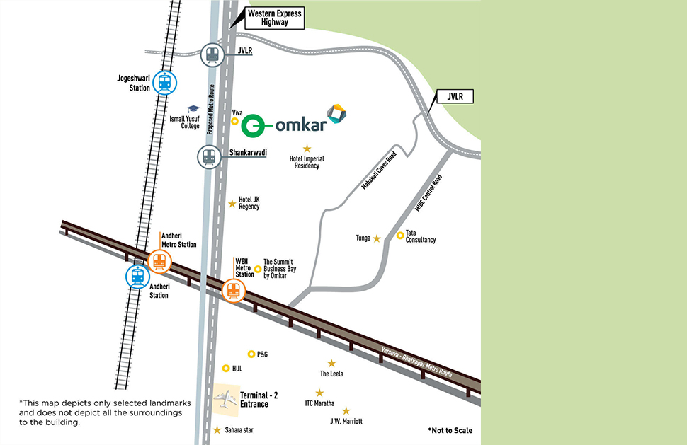 Omkar Lawns And Beyond Location Map Image