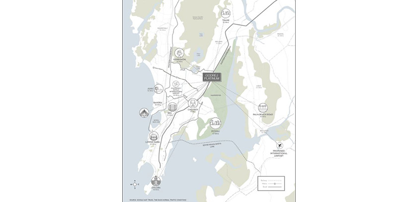 Godrej Platinum Vikhroli Location Map Image