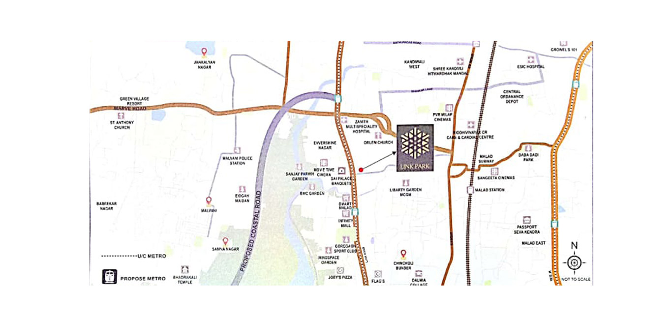 Ahuja Link Park Location Map Image