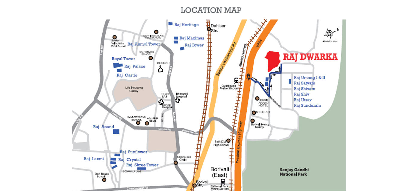 Raj Dwarka Location Map Image