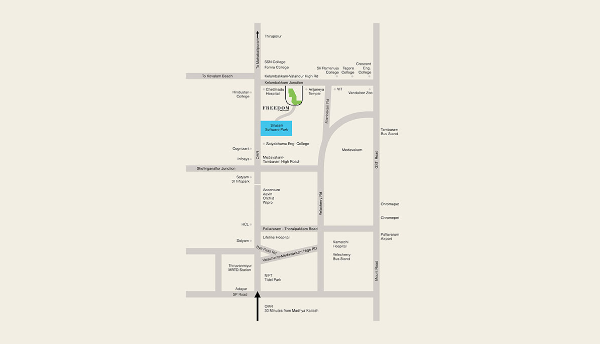 Freedom By Provident Location Map Image