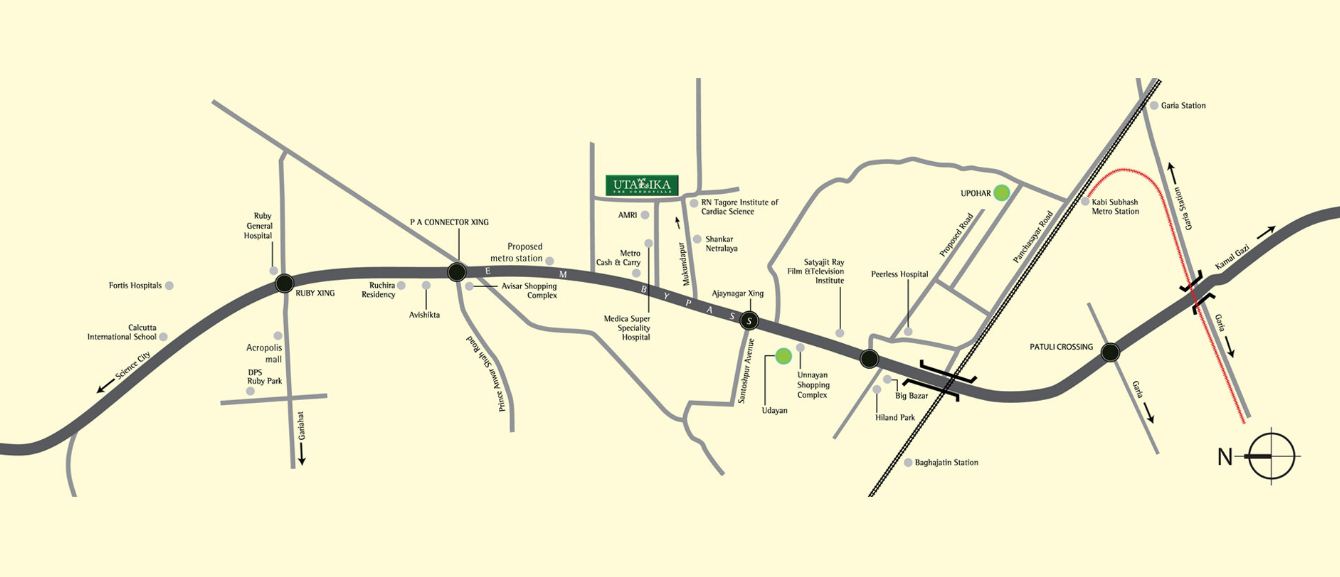 Ambuja Utalika Phase V Location Map Image