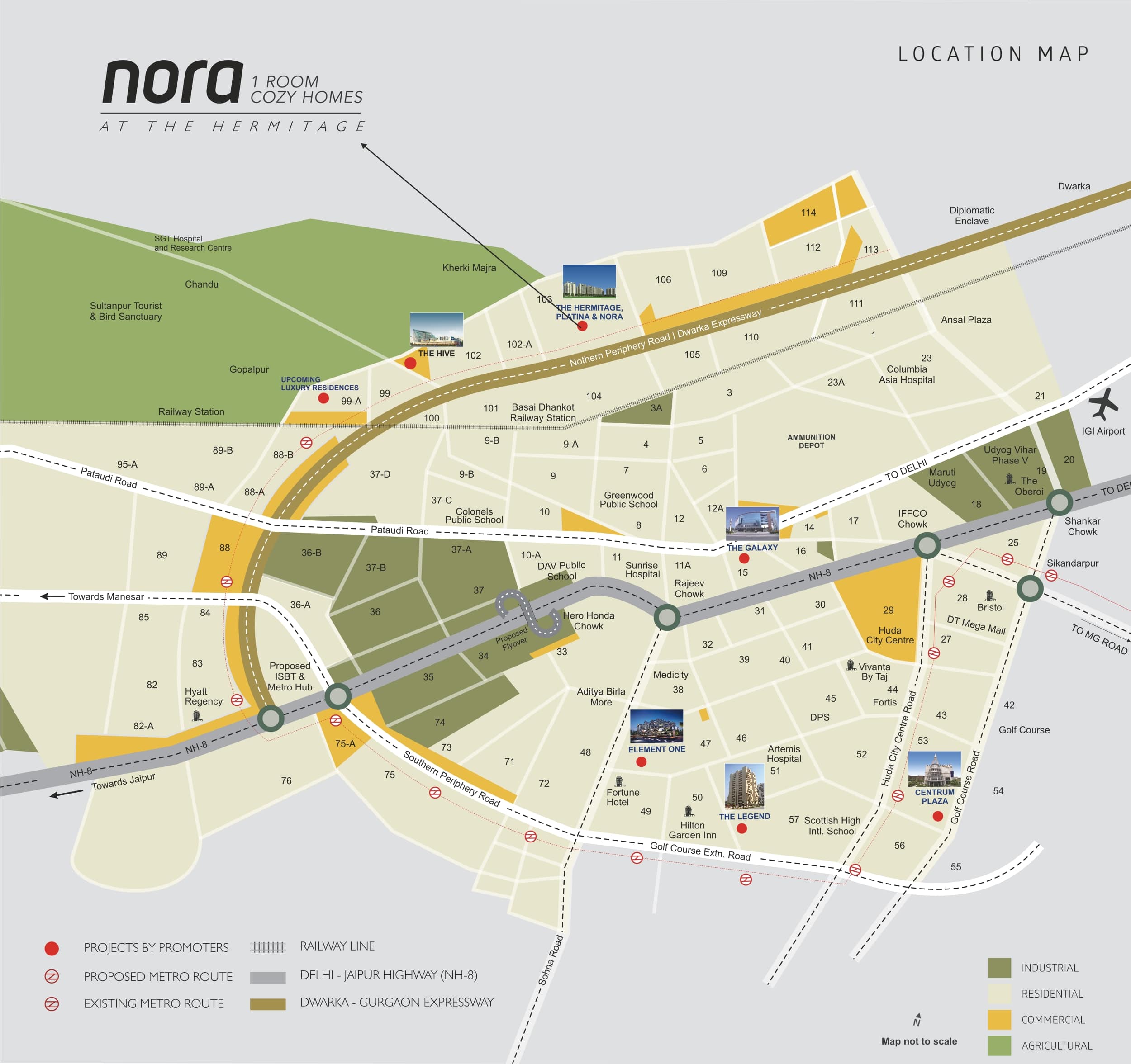 Satya Nora Location Map Image