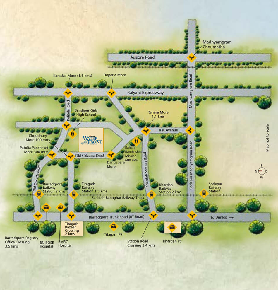 Siddha Waterfront Location Map Image