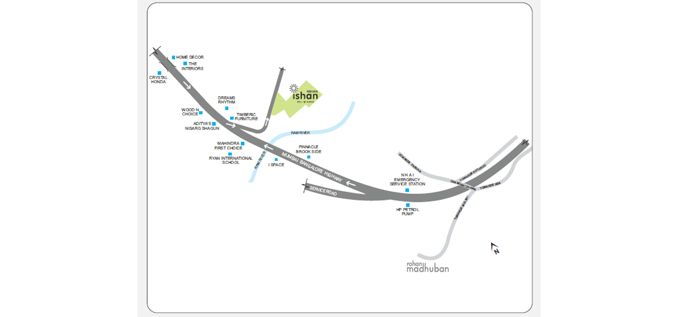 Rohan Ishan Location Map Image