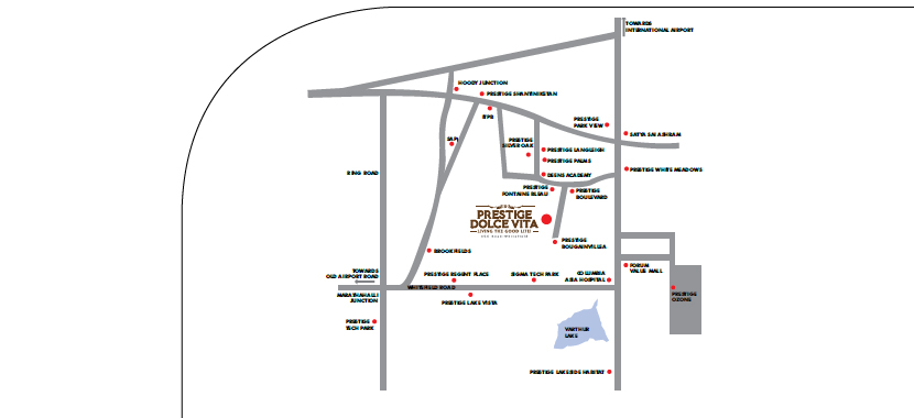 Prestige Dolce Vita Location Map Image