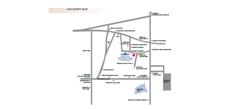 Prestige Fontaine Bleau Location Map Image