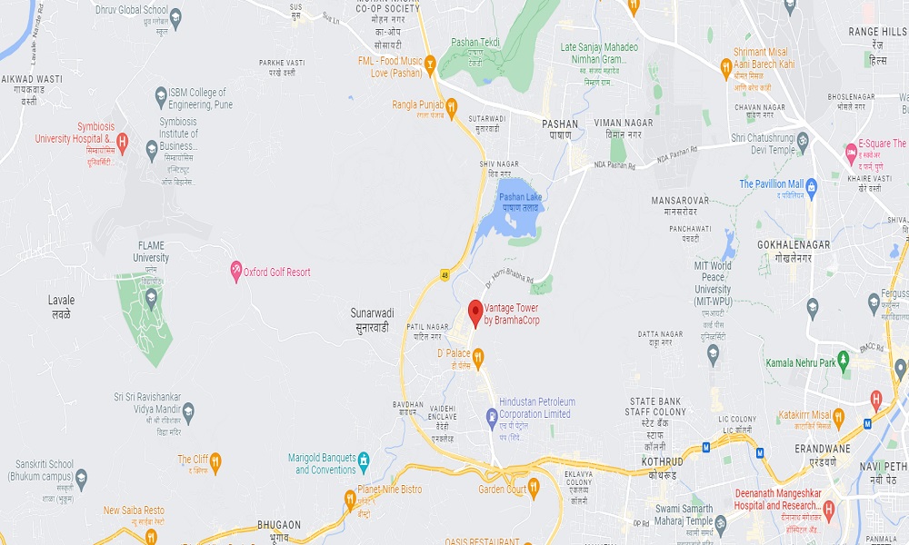 Brahma Vantage Location Map Image