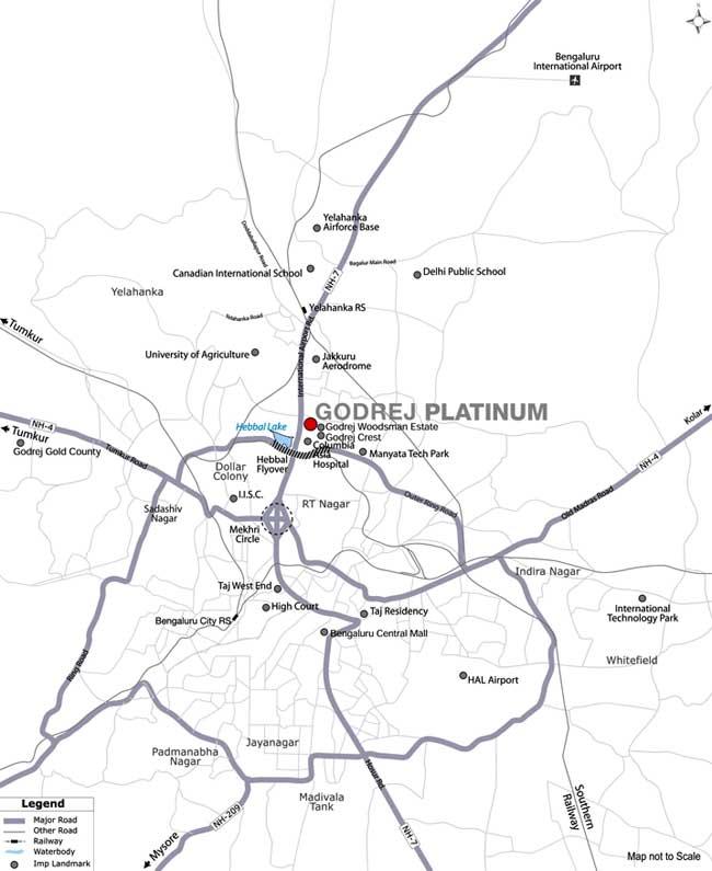 Godrej Platinum Location Map Image