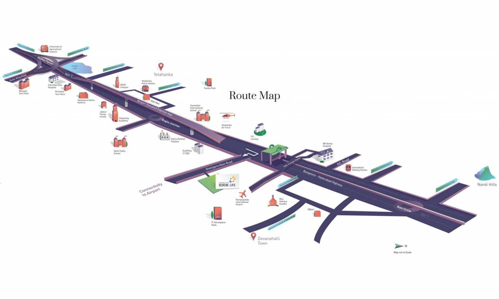 Salarpuria Sattva Serene Life Location Map Image