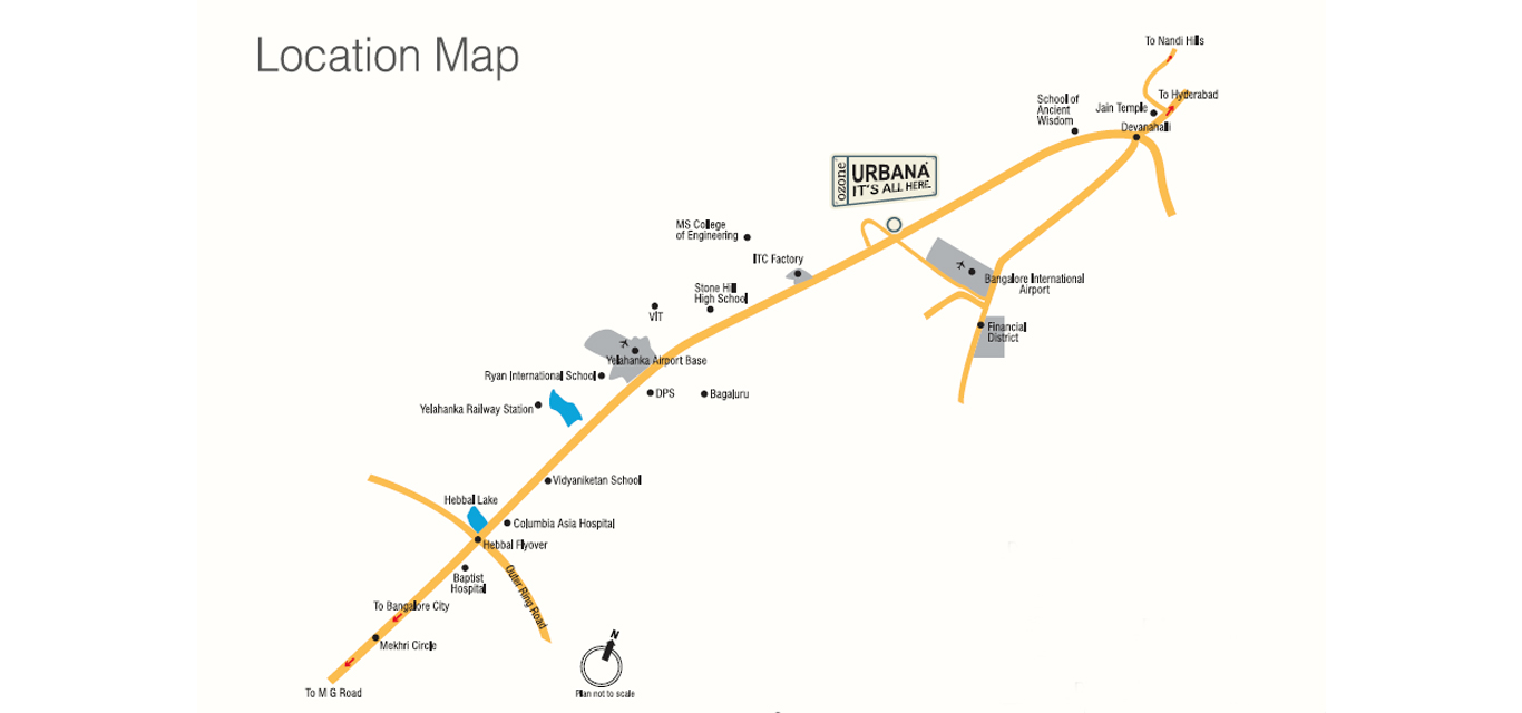 Ozone Urbana Avenue Location Map Image