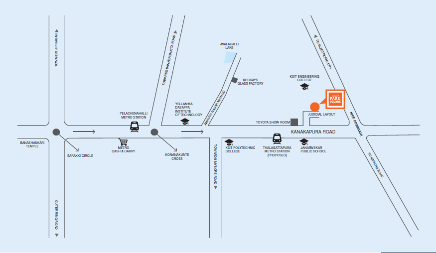 Provident Park Square Location Map Image