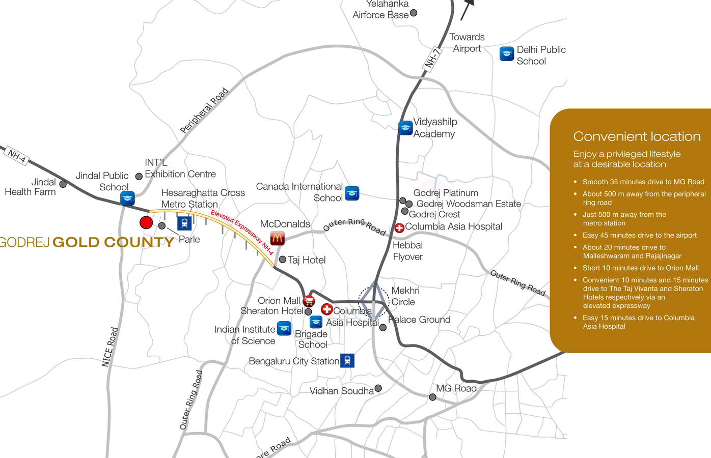 Godrej Gold County Location Map Image