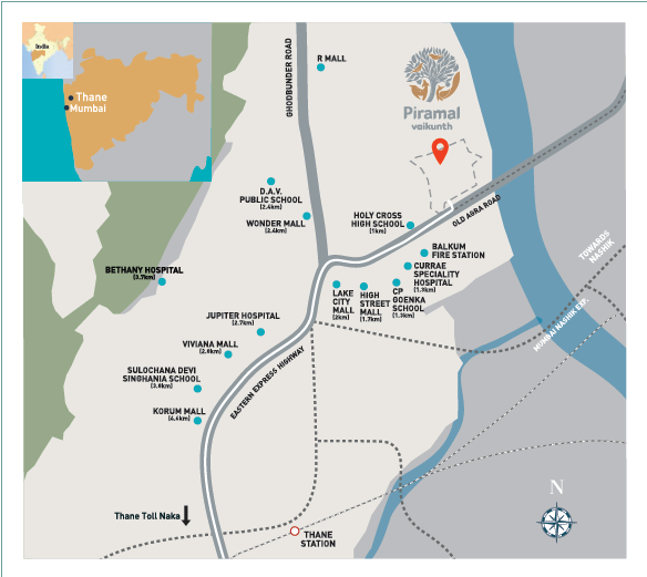 Piramal Vyan Location Map Image