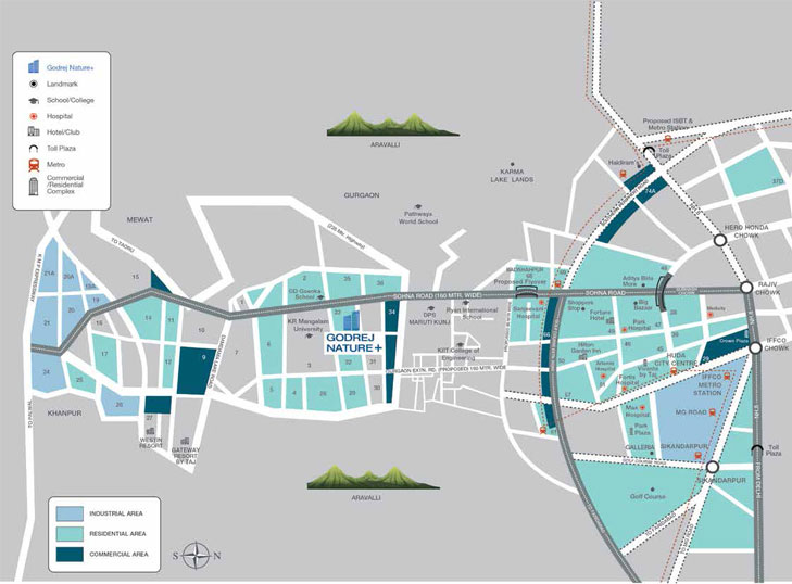 Godrej Nature Plus Location Map Image