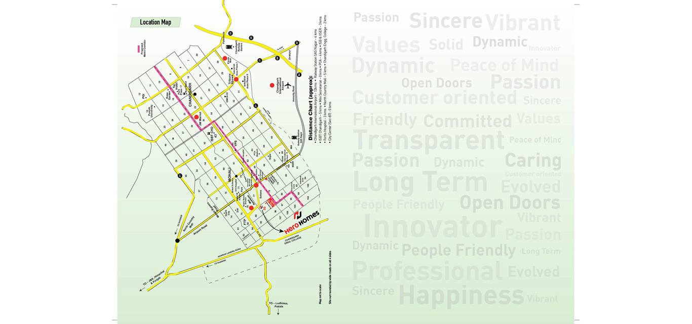 Hero Homes Location Map Image