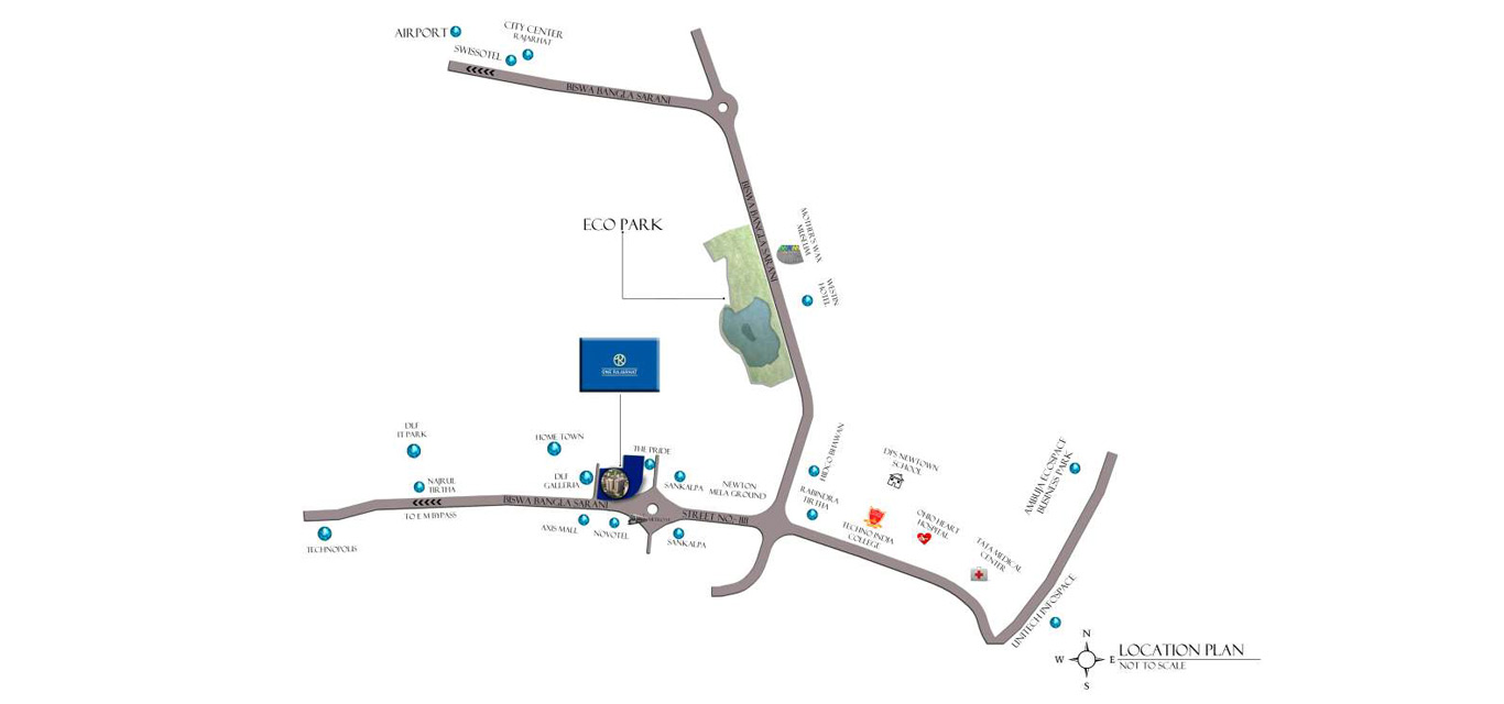 Anik One Rajarhat Location Map Image