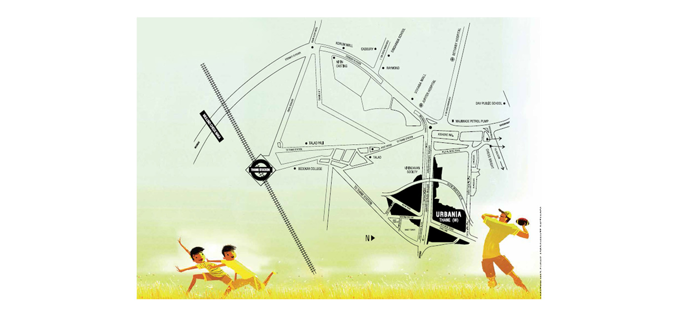 Rustomjee Azziano Location Map Image