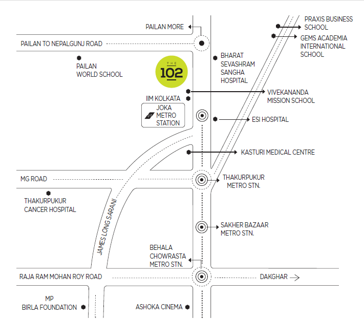 PS The 102 Location Map Image