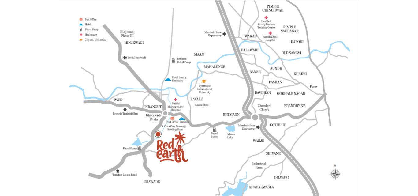 Red Earth Location Map Image