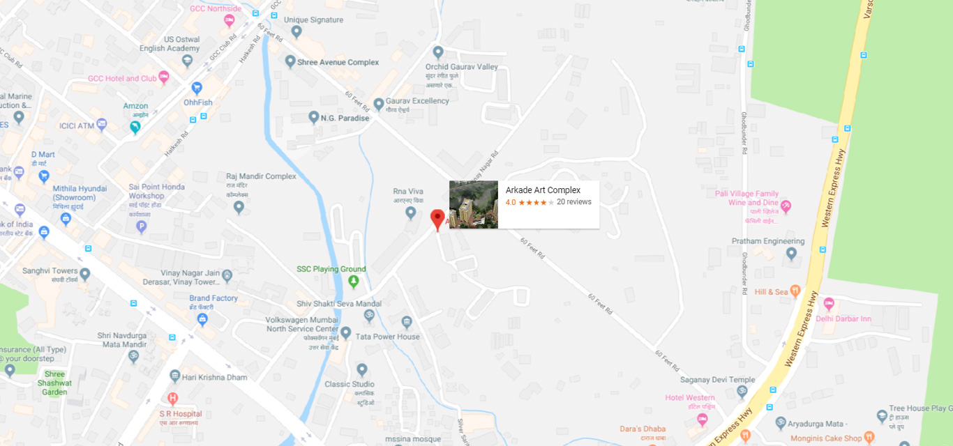 Arkade Art Location Map Image