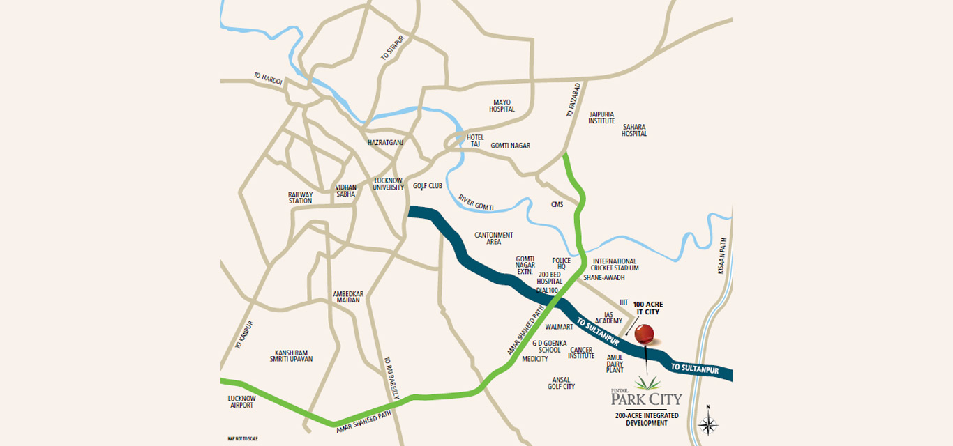 Pintail Park City Location Map Image