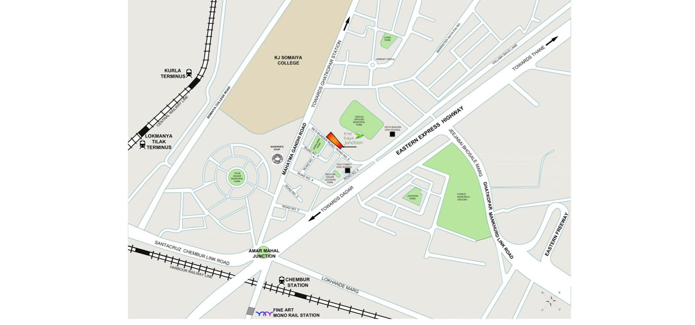 The Baya Junction Location Map Image