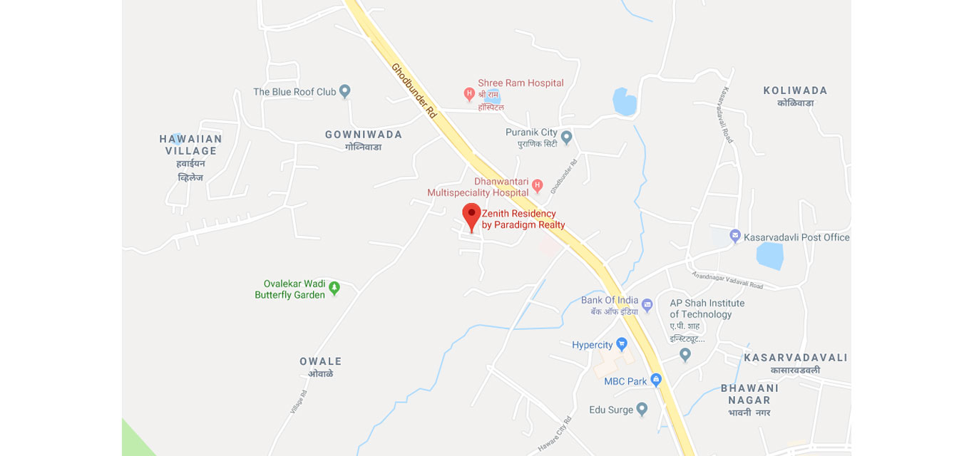 Paradigm Zenith Location Map Image