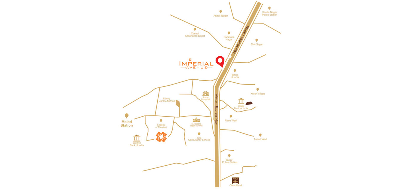 Sethia Imperial Avenue Location Map Image