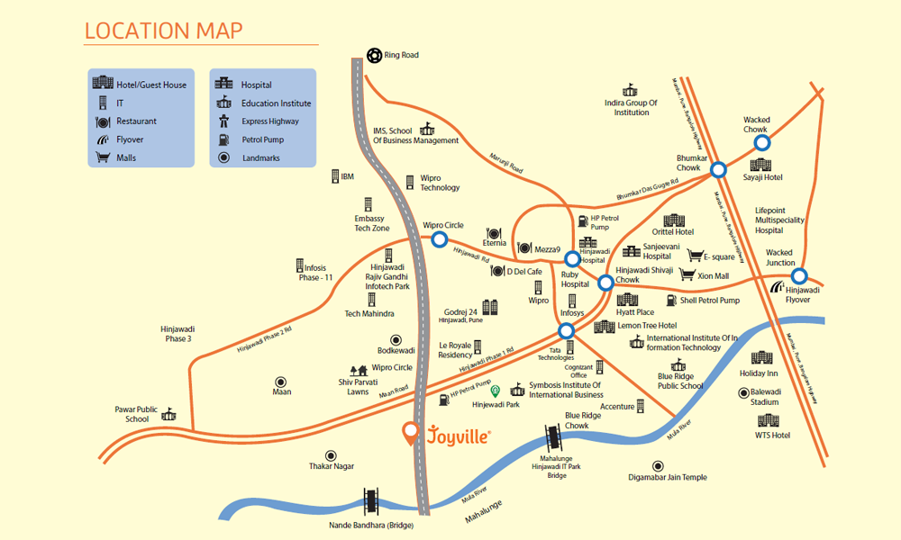 Shapoorji Pallonji Joyville Location Map Image