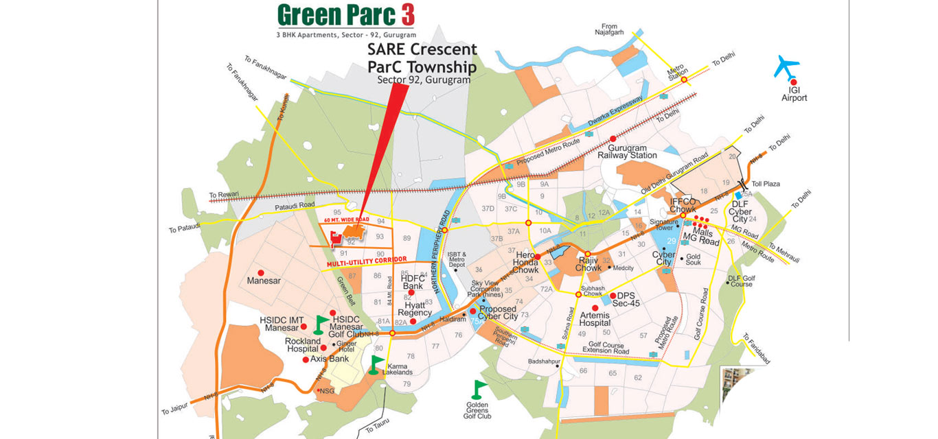 Sare Green Parc 3 Location Map Image