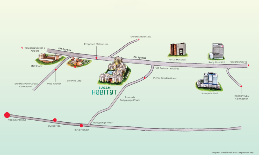 Sugam Habitat Location Map Image