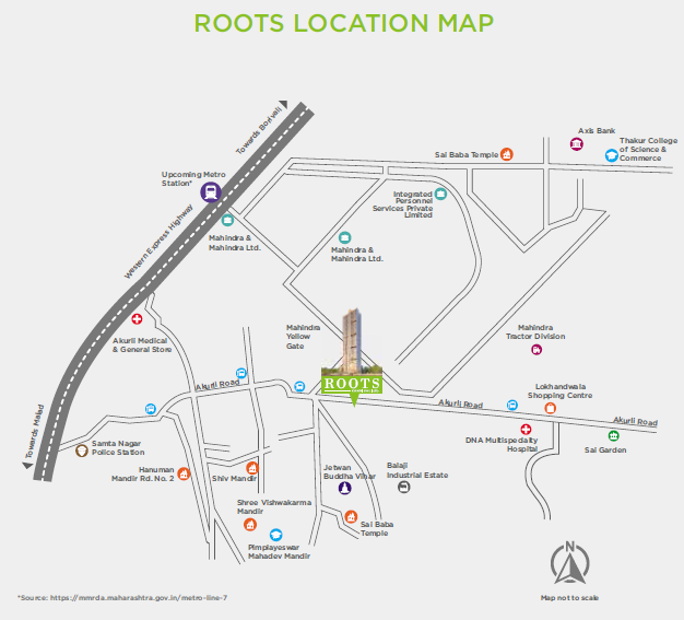 Mahindra Lifespaces Roots Location Map Image