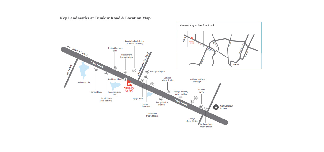 Arvind Oasis Location Map Image
