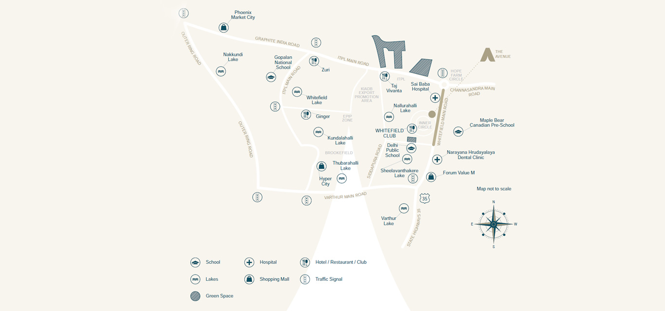 Ezzy The Avenue Location Map Image