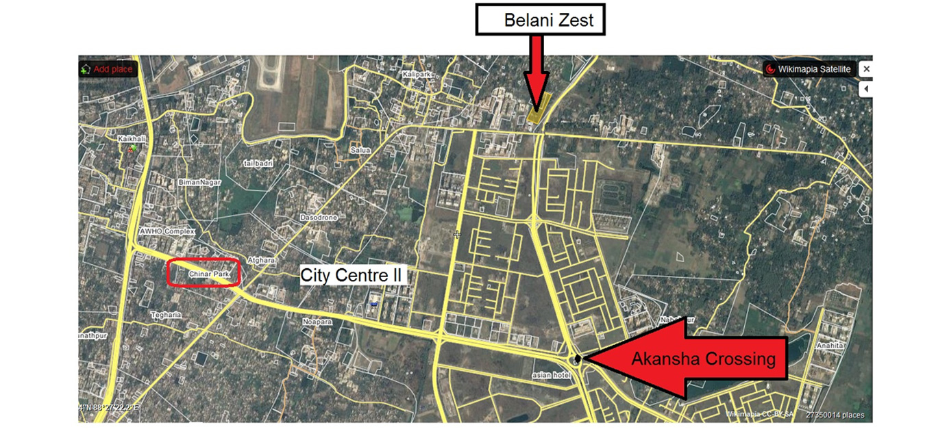 Belani Zest Location Map Image