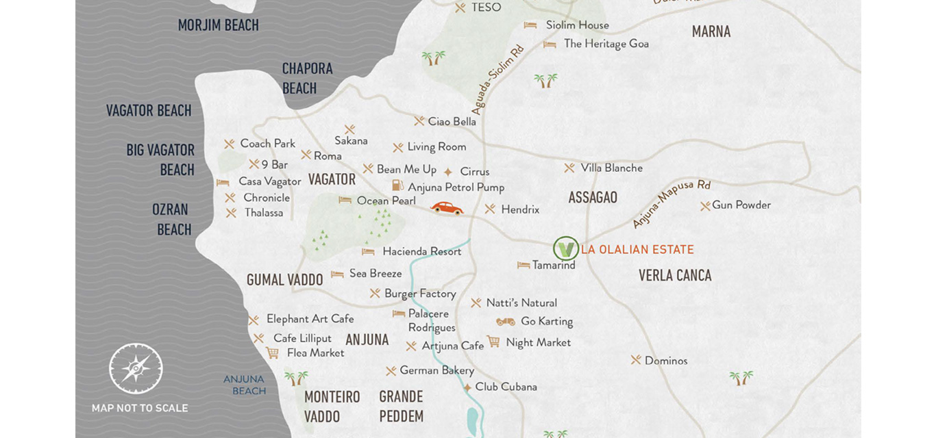 La Olalian Estate Location Map Image