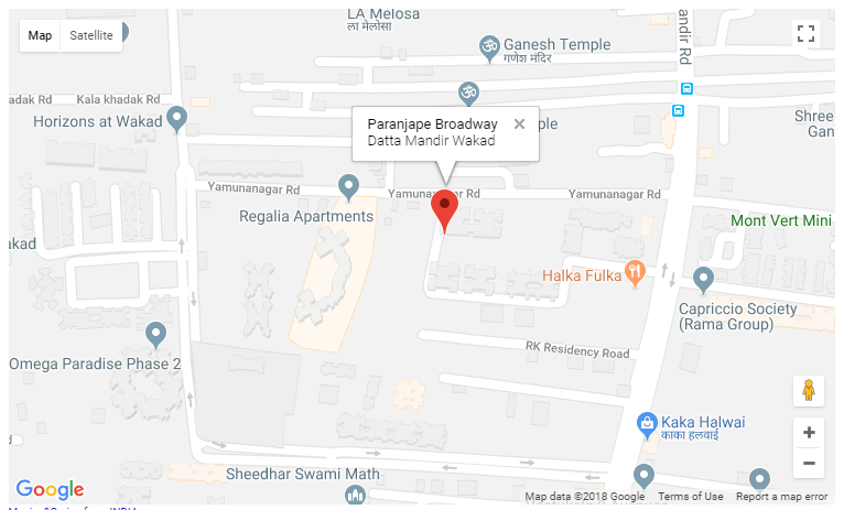 Paranjape Broadway Location Map Image