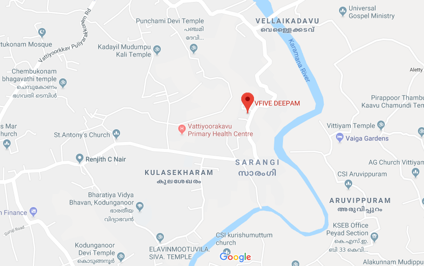 Vfive Deepam Location Map Image
