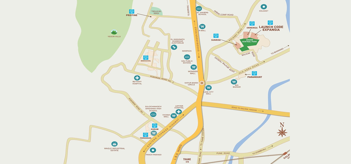 Kalpataru Expansia Location Map Image