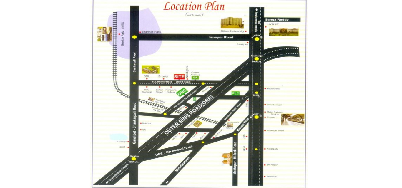 Bhashyam Cristal County Location Map Image