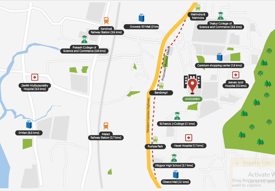 Aarambh by Group Satellite Location Map Image
