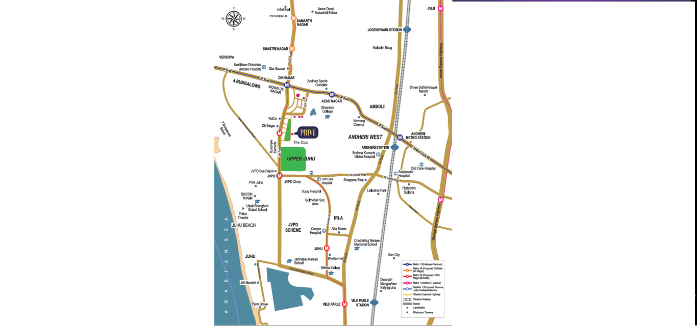 Platinum Prive Location Map Image