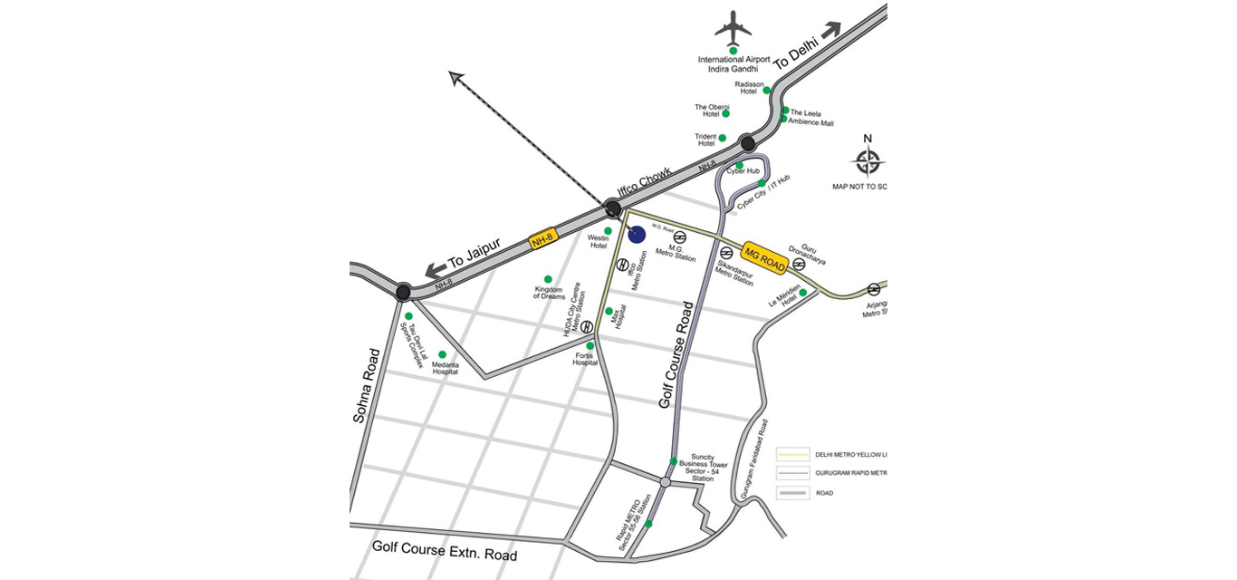 Suncity Platinum Towers Location Map Image