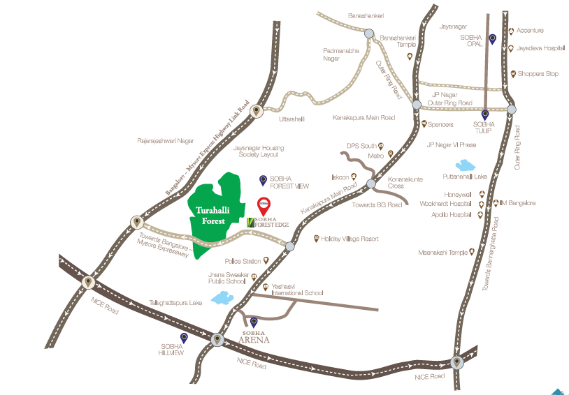 Sobha Forest Edge Location Map Image
